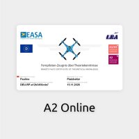 Online training - A2 EU drone driving licence german 1 year