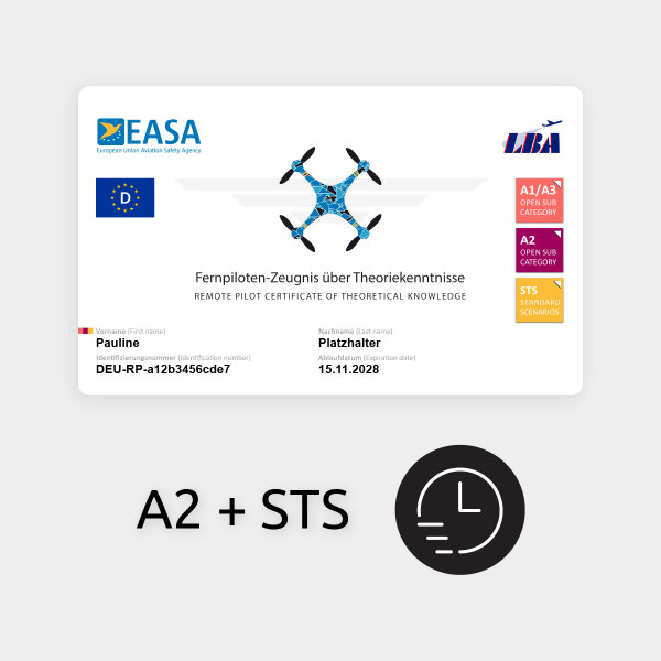 Renewal of A2 remote pilot certificate, including STS upgrade